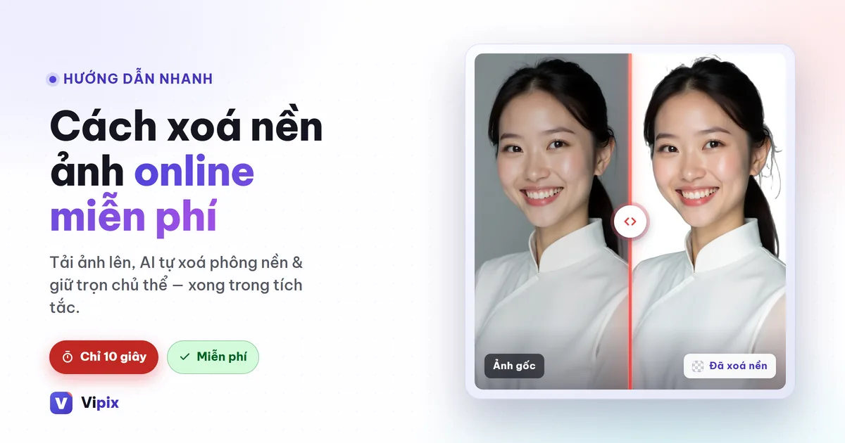 Cách xoá nền ảnh online miễn phí chỉ trong 10 giây